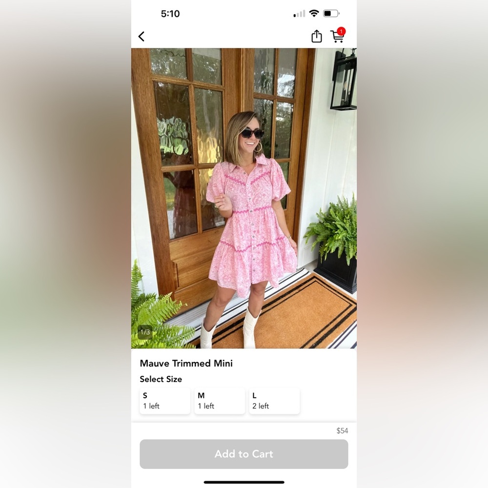 Boutique Pink Dress